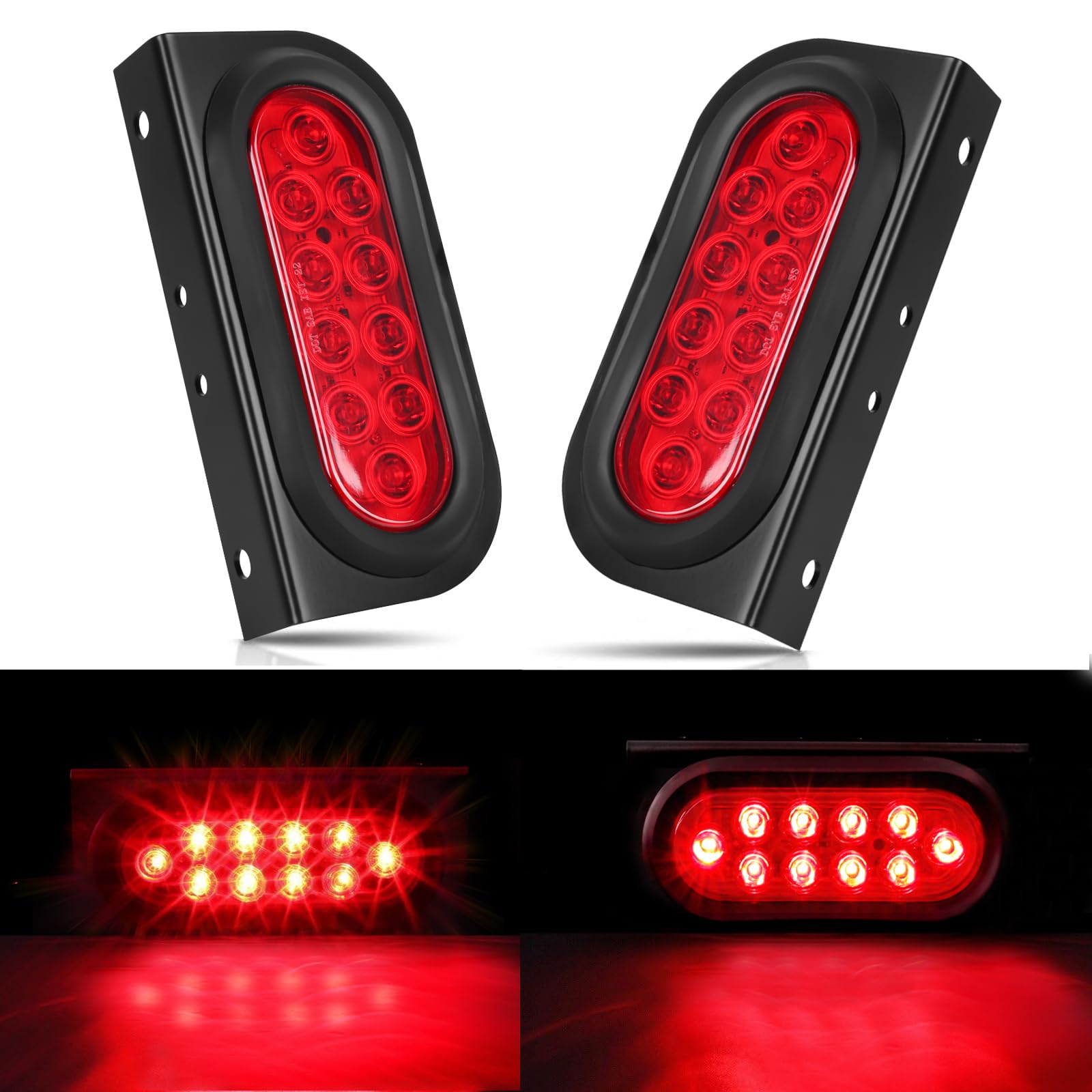 VINAUO 15,2 cm ovale Anhängerleuchten, Anhängerlichthalterung, Anhänger-Rückleuchten mit Ösen Stecker, Anhängerleuchten für Nutzlichter, Rücklicht-Halterungen VINAUO 15,2 cm ovale Anhängerleuchten, Anhängerlichthalterung, Anhänger-Rückleuchten mit Ösen Stecker, Anhängerleuchten für Nutzlichter, Rücklicht-Halterungen von VINAUO