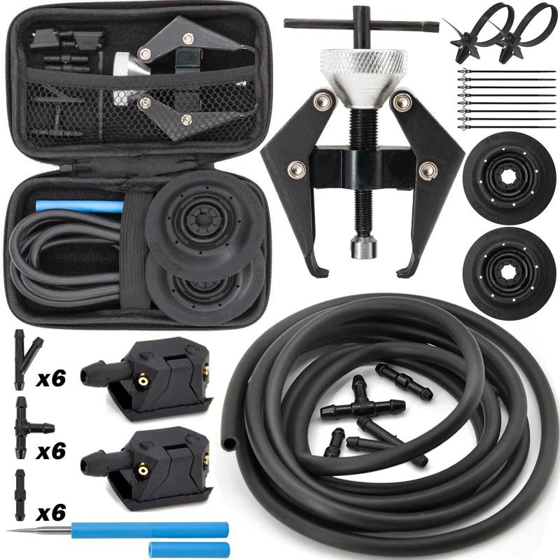 Kompatibel Mit Benz Für Sprinter W901 W902 W906 903 906 907 910 VS30 1995–2024. Auto-Scheibenwascher, Wischerarm-Abzieher Und Klingen-Wassersprühdüsen Scheibenwischer Spritzdüse(40pcs-Puller-Box) von VINCTV