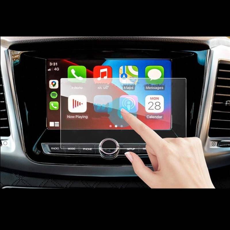 VINCTV 8 Zoll kompatibel mit SsangYong für Musso 2019 2020 2021 2022 Auto Infotainment Radio Navigation Touchscreen Schutzfolie aus gehärtetem Glas Navigation Schutzfolie von VINCTV
