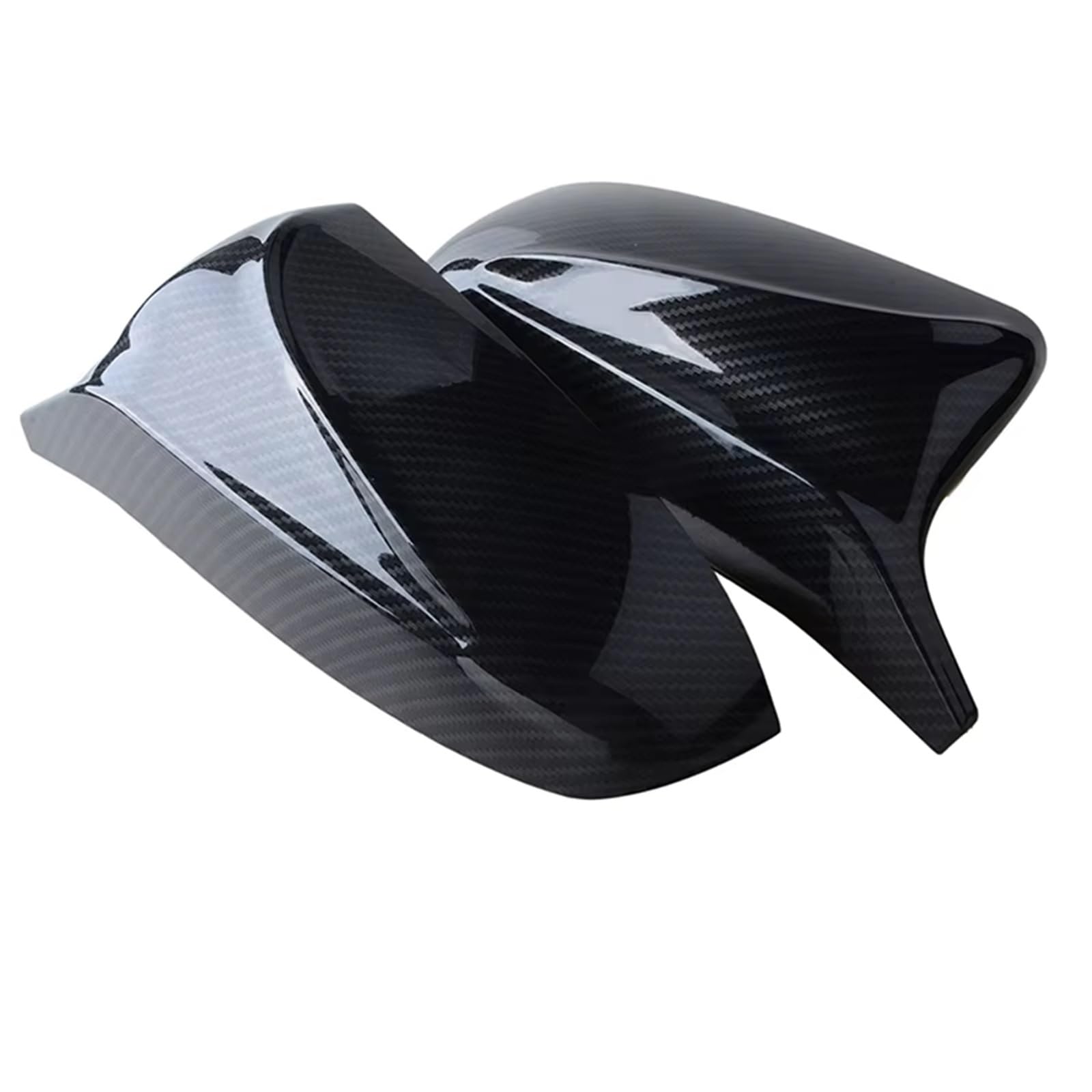 VINCTV Auto Spiegelkappen Ersatz Kompatibel Mit Für X5 E70 X6 E71 2008-2013 Rückspiegelabdeckung Seitenspiegelkappen Autozubehör Auto Für Außenspiegelabdeckungen Kappen(Carbon Fiber Pattern) von VINCTV