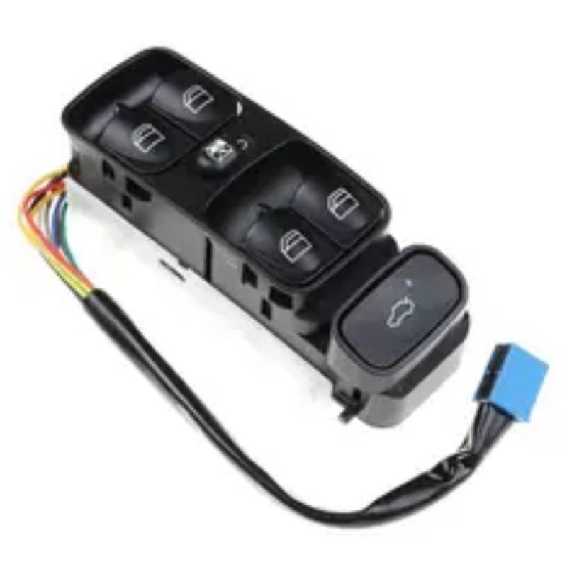 VINCTV Autofensterheberschalter Kompatibel Mit Benz Für C230 2005–2007 Für C240 ​​2001–2005 Fensterheber-Hauptsteuerschalter 2038200110 von VINCTV