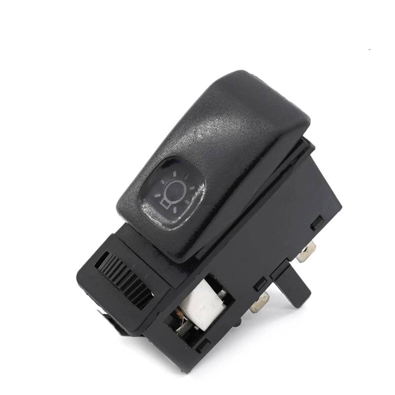 VINCTV Autofensterheberschalter Kompatibel Mit Vw Für Golf Für J&etta 1983–1992 Auto Schwarz Scheinwerfer Lampe Nebel Einstellen Kopf Licht Control Schalter 191941531h von VINCTV