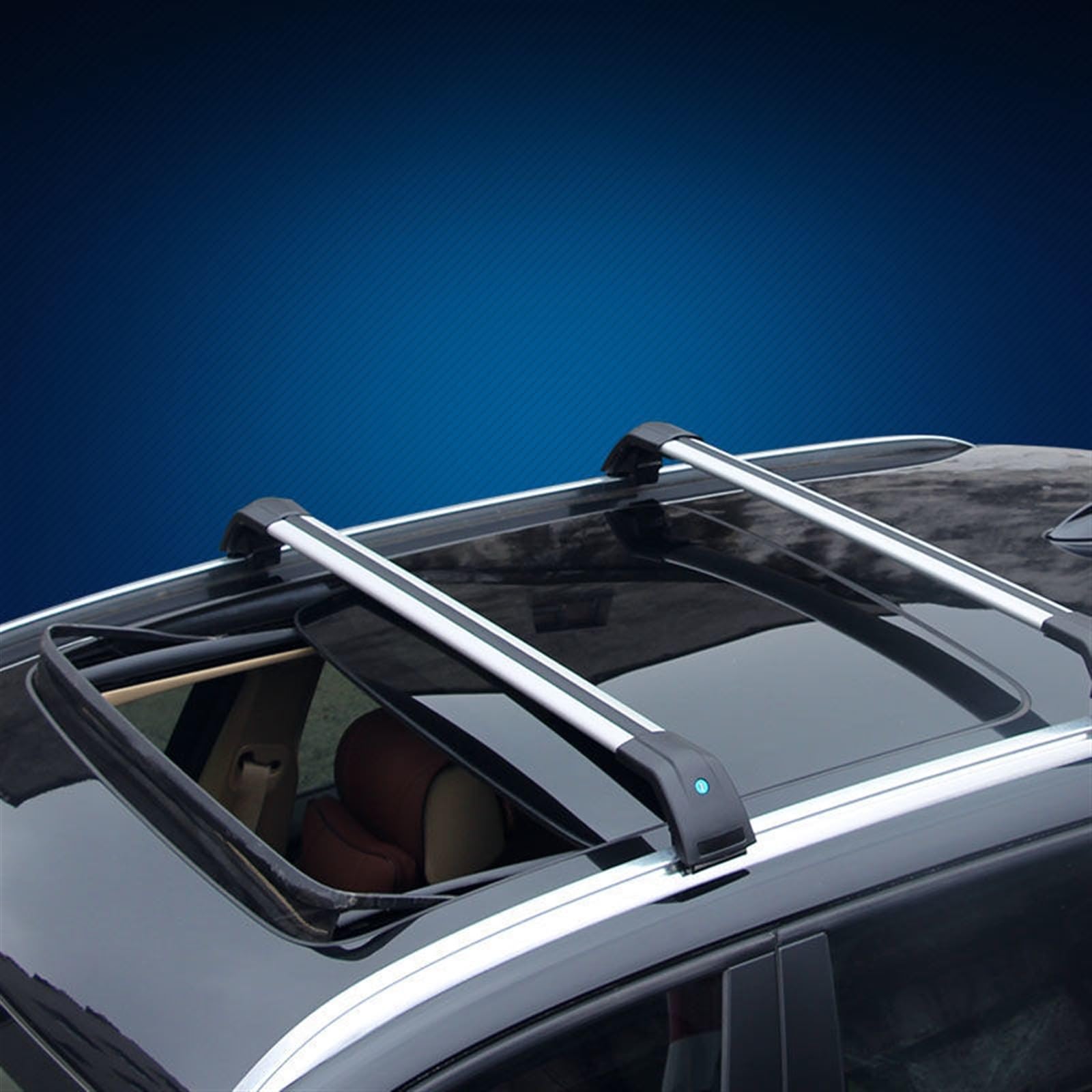 VINCTV Dachträger Kompatibel Mit Ford Für KUGA II (DM2) Für Escape 2019 2020 2021 SUV 2 Stück Autodachträger Querstangenhalter Gepäckschiene Seitenstangen Querschienen(2) von VINCTV