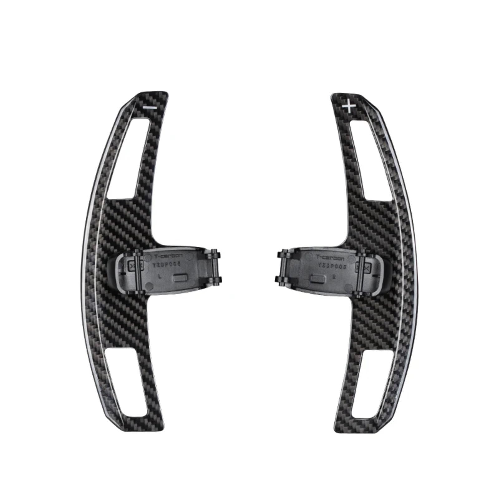 VINCTV Kompatibel Mit Benz Für C43 C53 C63 E43 E53 E63 CLA45 CLS63 GLA45 GLE63 GLS63 Für Amg Ersatz-Lenkrad-Paddelschaltung TH0056 Auto Schaltwippen(Black Carbon) von VINCTV