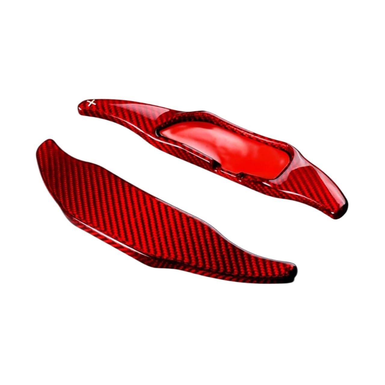 VINCTV Kompatibel Mit Benz Für C43 C53 C63 E43 E53 E63 S43 S53 S63 S65 Für Amg Lenkrad-Paddel-Schalthebel Schaltpaddel-Verlängerung DBPC Auto Schaltwippen(Red Carbon) von VINCTV