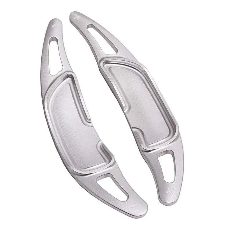 VINCTV Kompatibel Mit Benz Für C63 C43 S65 Für Coupe C217 W205 S205 2015 2016 2017 2018 2019 Auto-Lenkrad-Schaltwippen Extender Quick Shift-Zubehör Auto Schaltwippen(Silver) von VINCTV