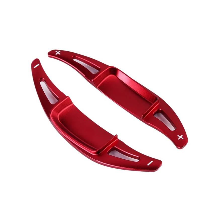 VINCTV Kompatibel Mit Benz Für E-Klasse E260 E300 Sports 2021 2022, Auto-Lenkrad, Schnellschalthilfe, Schaltpaddel, Schaltverlängerungsteile Auto Schaltwippen(Red) von VINCTV
