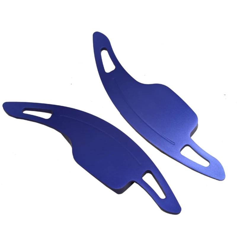VINCTV Kompatibel Mit Chevrolet Für Camaro 2016 2017 2018. 2 Stück Aluminium-Schalthebel-Paddel-Lenkrad-Schalthebel-Verlängerung JS-090 Auto Schaltwippen(Blue) von VINCTV