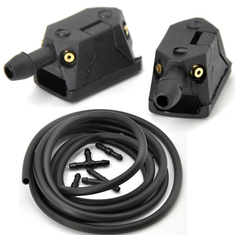 VINCTV Kompatibel Mit Citroen Für C4 Für Picasso C8 C1 C2 C3 Für XSARA C5 C7 Für Aircross DS7 DS4 Auto-Scheibenwascher-Wischer-Wassersprühdüsen Scheibenwischer Spritzdüse(Nozzle and 2m Hose) von VINCTV
