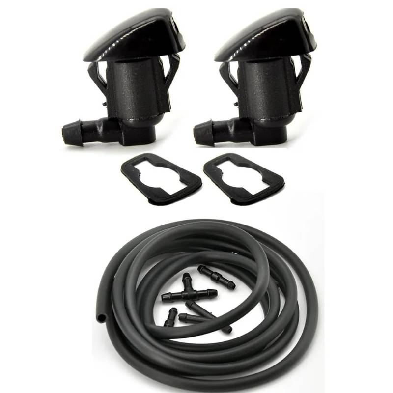 VINCTV Kompatibel Mit Dodge Für Grand Für Caravan 2011–2014 Für Durango 2011–2018 Für Nitro 2007–2011 Frontscheibenwaschdüsen Flüssigkeitsschlauchleitung Scheibenwischer Spritzdüse(Washer and Hose) von VINCTV