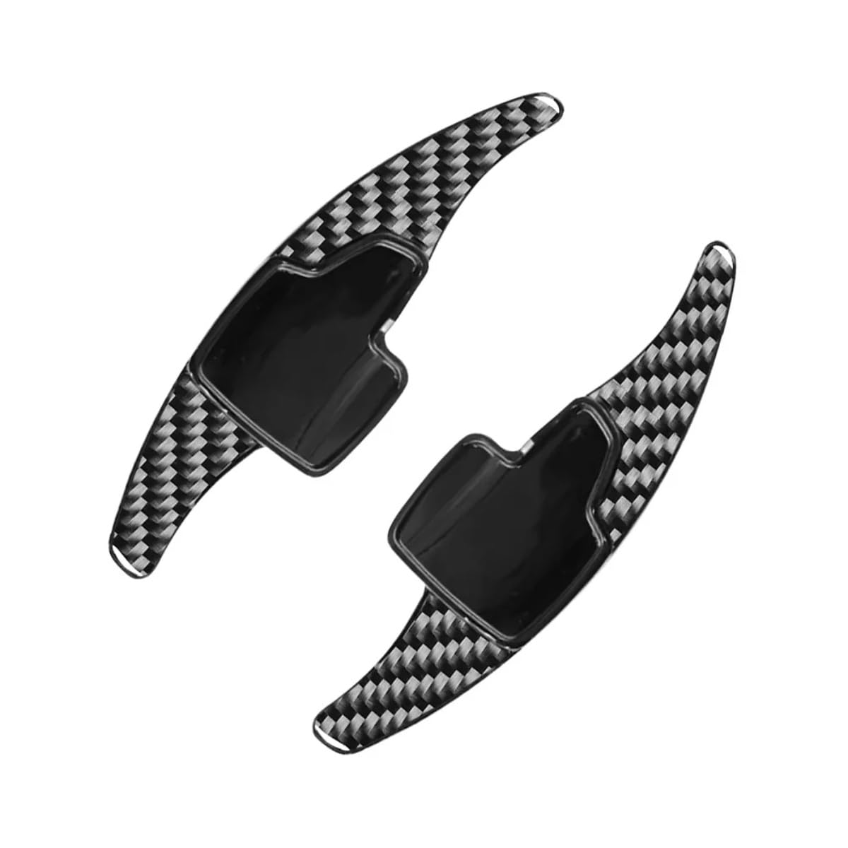 VINCTV Kompatibel Mit Ford Für Escape 2017 2018 2019 2020 2021 2022 2023 Auto-Schalthebel-Verlängerung Lenkrad-Schaltpaddel-Verlängerung Auto Schaltwippen(Carbon Fiber Black) von VINCTV