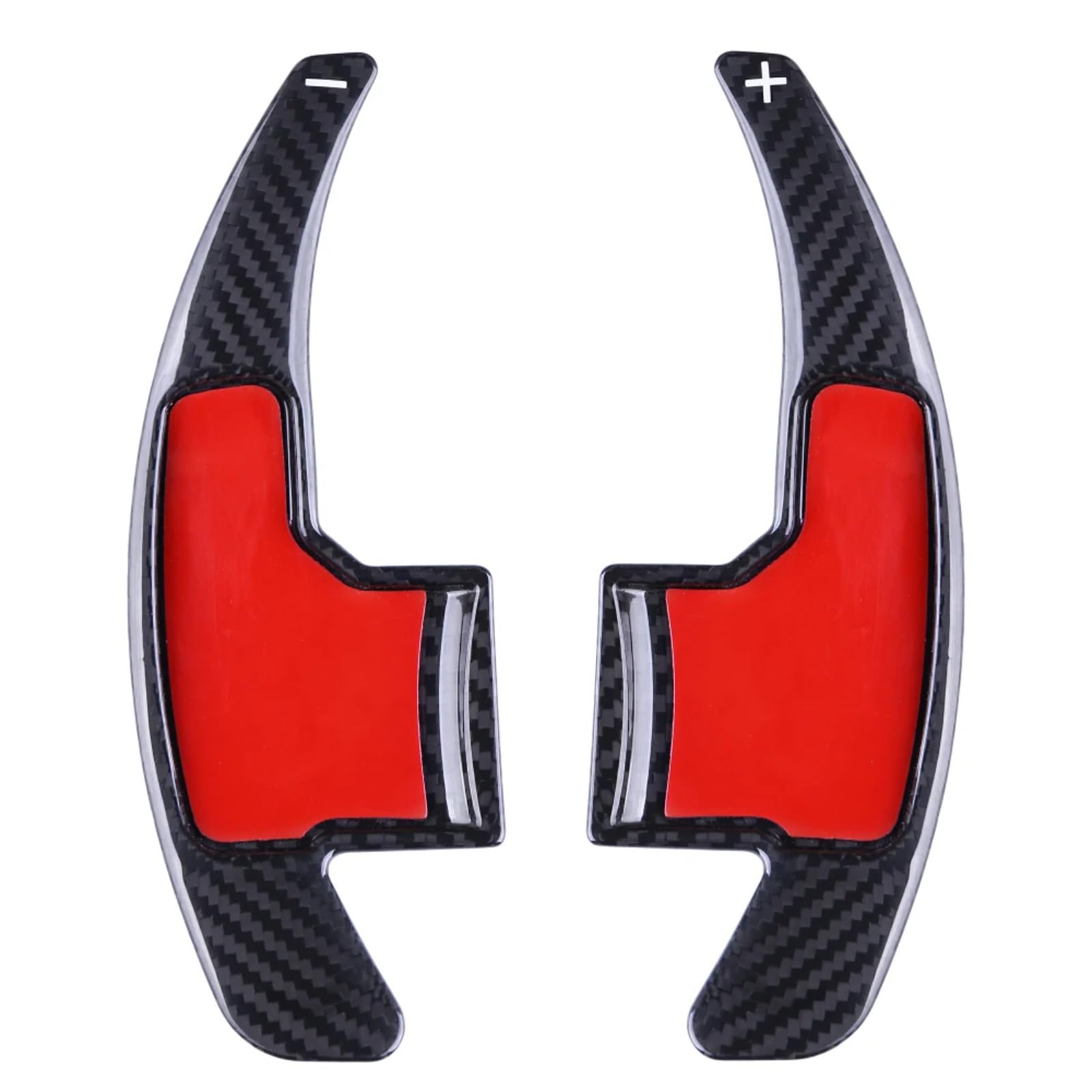 VINCTV Kompatibel Mit Ford Für Mustang Für EcoBoost GT GT500 Für Shelby GT 350 Lenkradverlängerung Paddel Schaltpaddel Kohlefaser DH0012 Auto Schaltwippen(Black Carbon) von VINCTV
