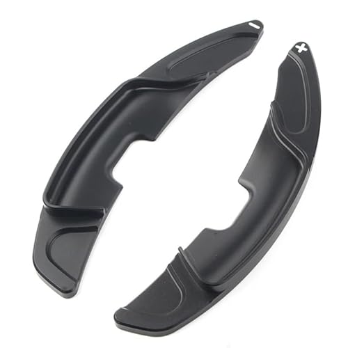 VINCTV Kompatibel Mit Lexus Für ES300h ES350 2019 2020 1 Paar Aluminium Schalthebel Auto Lenkrad Schaltwippe Verlängern Auto Schaltwippen(Black) von VINCTV