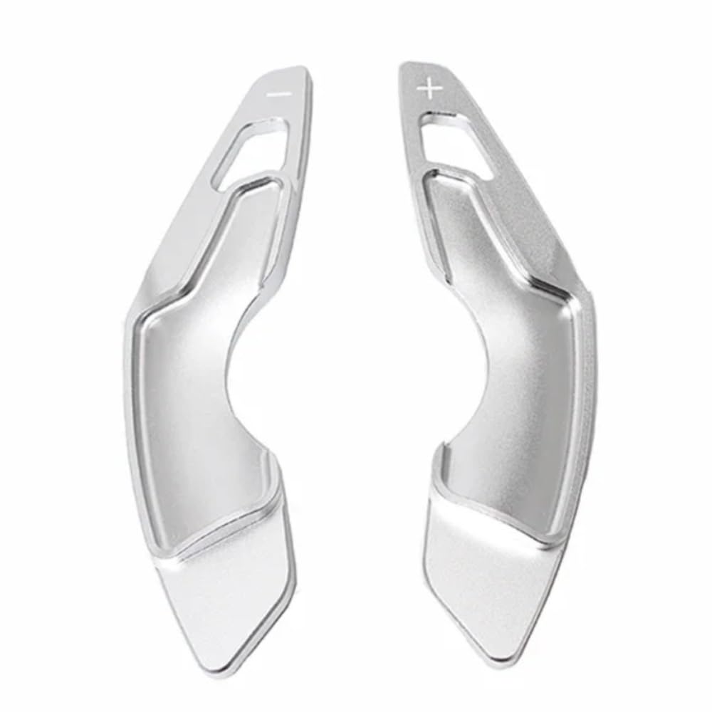 VINCTV Kompatibel Mit Lexus Für Rc 2014 2015 2016 2017 2018 Auto-Schalthebel-Verlängerung Lenkrad-Schalthebel-Paddel-Zubehör 2 Stück Auto Schaltwippen(Silver) von VINCTV