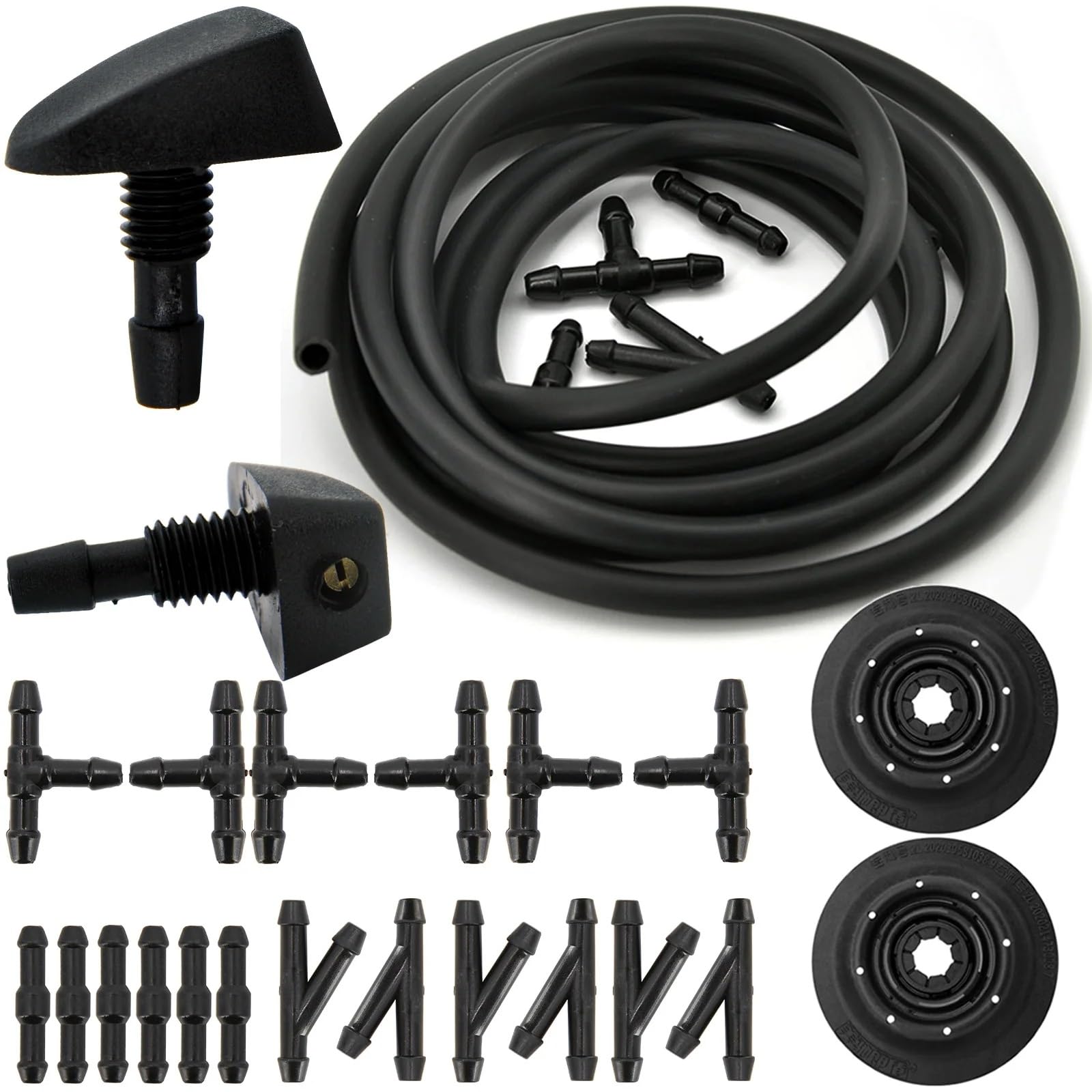 VINCTV Kompatibel Mit Skoda Ersatz-Scheibenwischer-Wasch-Sprühdüse, Auto-Scheibenwaschpumpe, Waschspray-Spray-Set Scheibenwischer Spritzdüse(27pcs) von VINCTV