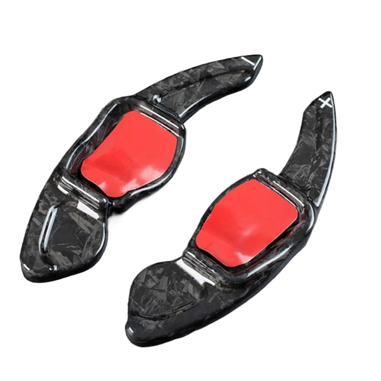 VINCTV Kompatibel Mit Skoda Für Monte Für Carlo Für Scout Carbon Fiber Lenkrad Paddle Shift Verlängern Schalthebel D6015 Auto Schaltwippen(Forged Carbon) von VINCTV