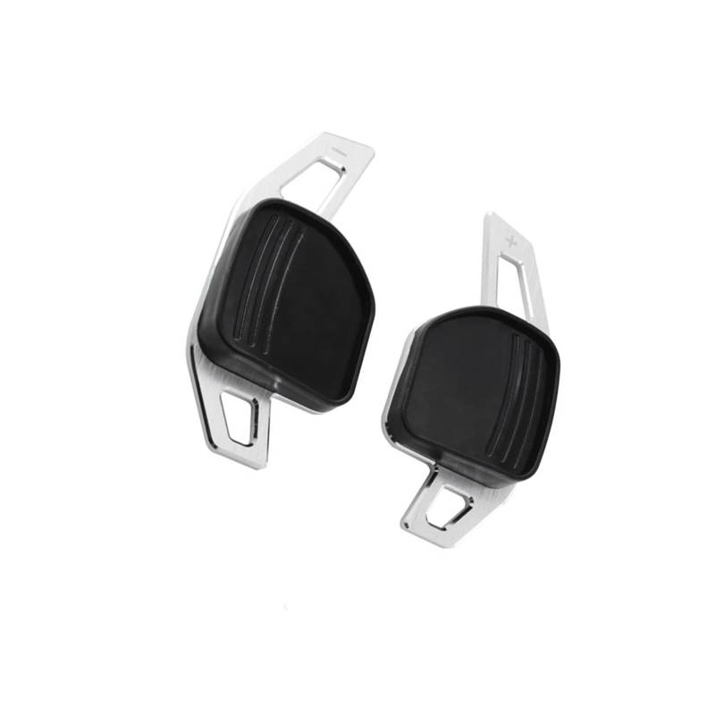 VINCTV Schaltwippen Shift Paddle Kompatibel Mit Seat Für C&upra Für Ateca 2008-2020 Für C&upra Für Tavascan 2024 Auto-Schaltwippenabdeckung Auto-Lenkrad-Schaltwippenverlängerung(Silver) von VINCTV