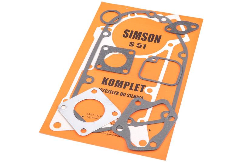 Set Dichtung Dichtungssatz für Motor aus Klingerit passt Simson S51 von VINI
