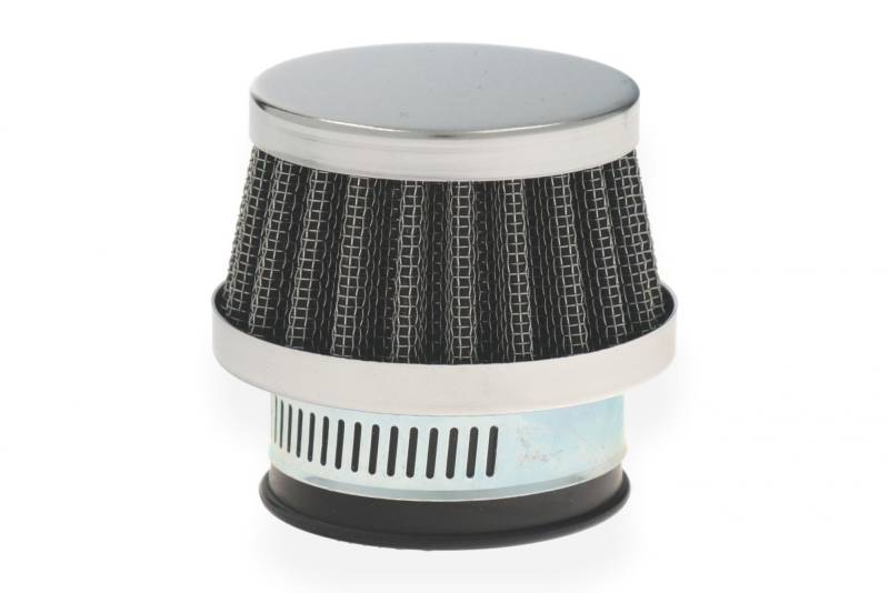 Sportluftfilter Luftfilter konisch 30 mm Chrom klein von VINI
