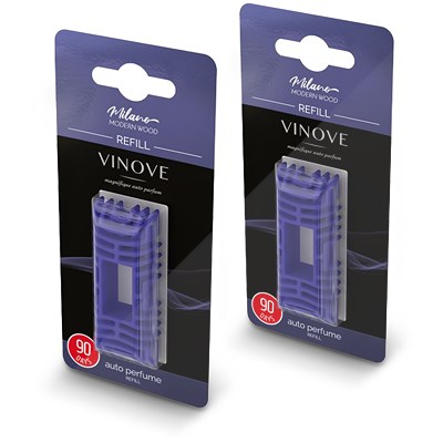 Vinove 2x Autoparfüm Lufterfrischer Refill Nachfüllpackung Milano Wood Vinove 2x Autoparfüm Lufterfrischer Refill Nachfüllpackung Milano Wood von VINOVE