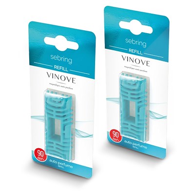 Vinove 2x Autoparfüm Lufterfrischer Refill Nachfüllpackung Sebring von VINOVE