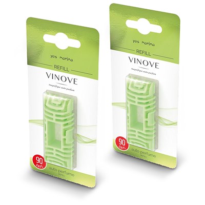Vinove 2x Autoparfüm Lufterfrischer Refill Nachfüllpackung Yas Marine von VINOVE
