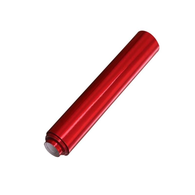 VINTORKY Auto Folie Rot Selbstklebende Galvanisierte Vinyl Folie Für Fahrzeugverpackung Leicht Zu Reinigen Für Auto Laptop Und Möbel von VINTORKY