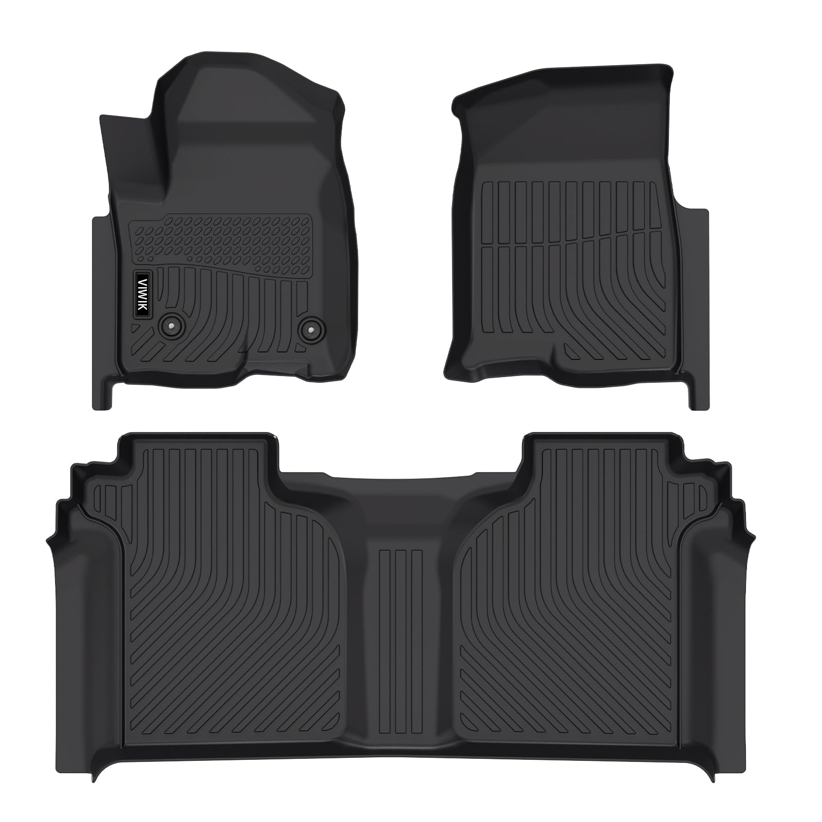 VIWIK TPE Fußmatten für Chevy Silverado/GMC Sierra 1500 2019-2024 2025, Allwetter-Automatten kompatibel für GMC Sierra 2500HD/3500HD 2020-2024 2025, Chevy Silverado 1500 Zubehör, 3 Stück VIWIK TPE Fußmatten für Chevy Silverado/GMC Sierra 1500 2019-2024 2025, Allwetter-Automatten kompatibel für GMC Sierra 2500HD/3500HD 2020-2024 2025, Chevy Silverado 1500 Zubehör, 3 Stück von VIWIK