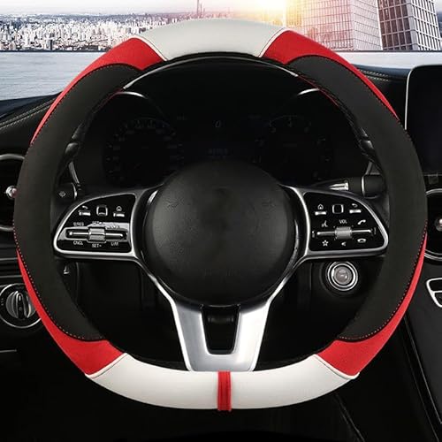Auto Lenkradbezug, Für Ford Puma Auto Lenkradabdeckung Lenkradabdeckung Anti Rutsch Atmungsaktiv Bequem Zubehör,B- D Type Auto Lenkradbezug, Für Ford Puma Auto Lenkradabdeckung Lenkradabdeckung Anti Rutsch Atmungsaktiv Bequem Zubehör,B- D Type von VIYOLI