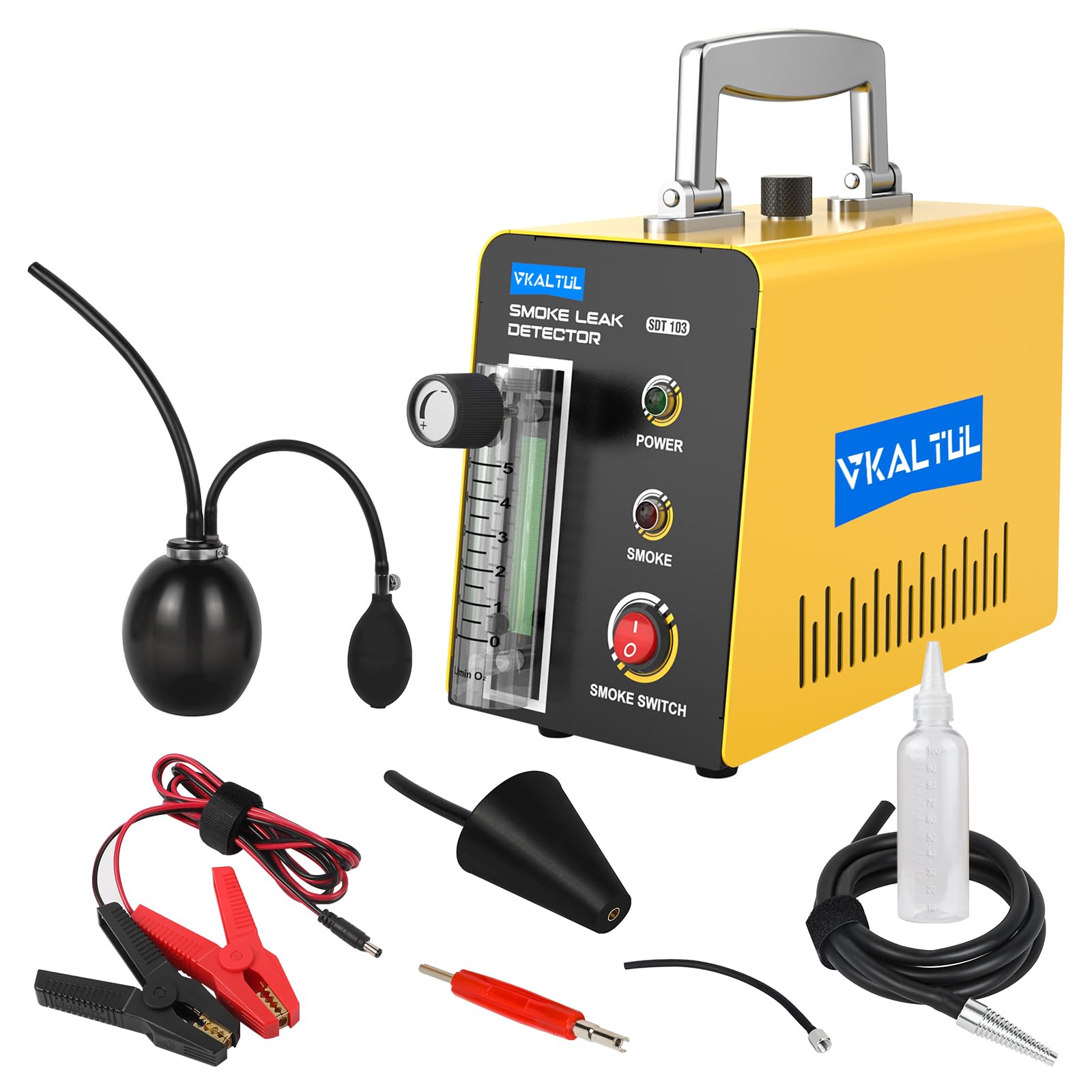 VKALTUL Nebelmaschine KFZ SDT103,EVAP Rauchmaschine Leck Detektor mit Visualisierung von Durchflussmessern/Airbag-Adapter for 12V Alle Fahrzeuge/Auto VKALTUL Nebelmaschine KFZ SDT103,EVAP Rauchmaschine Leck Detektor mit Visualisierung von Durchflussmessern/Airbag-Adapter for 12V Alle Fahrzeuge/Auto von VKALTUL