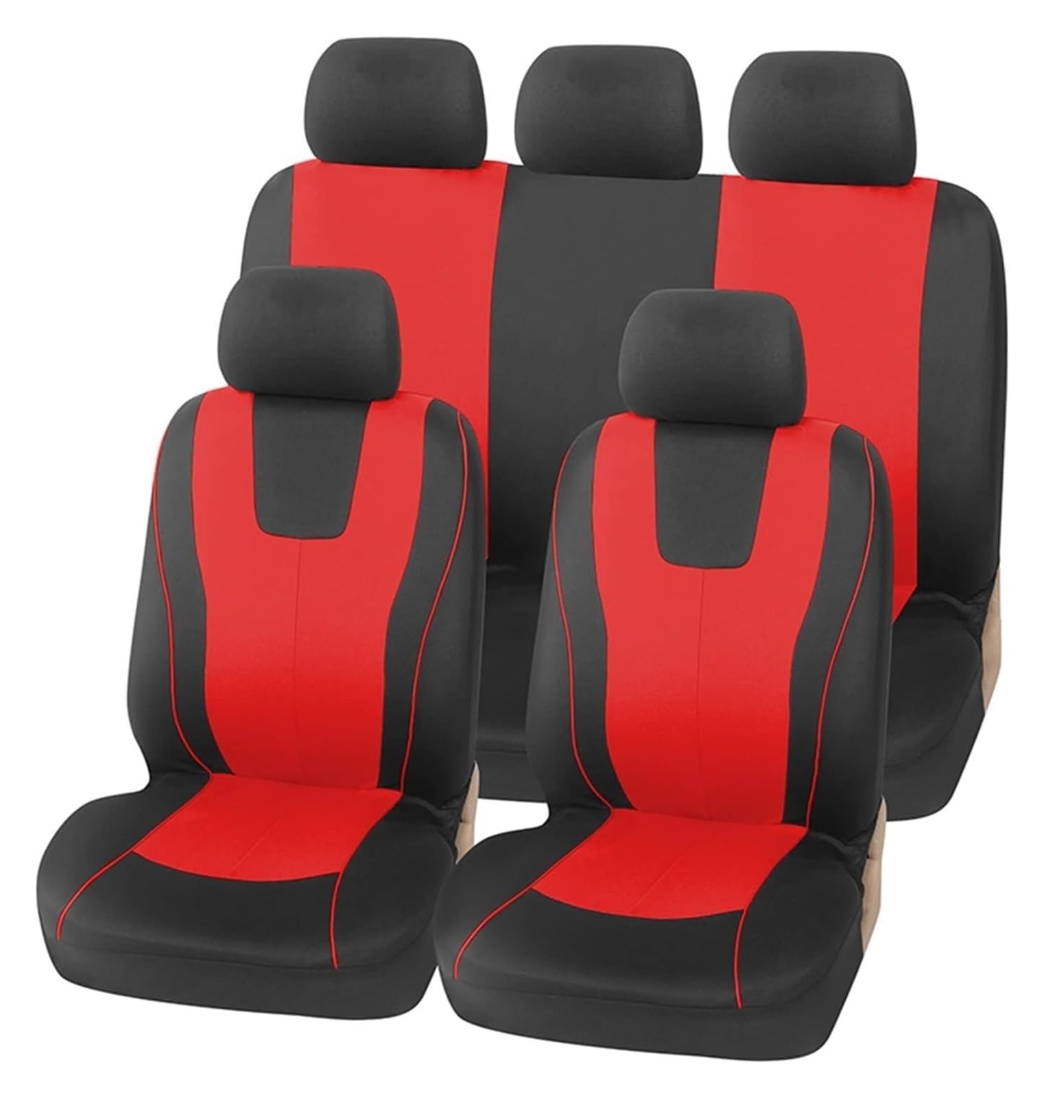 VKVZGPRARW Auto Sitzbezug Autositzkissen-Schutz Universal-Komplettset Autositzbezug (Beige) Autositzbezug-Set Auto-Innenausstattung(Rear Right) von VKVZGPRARW