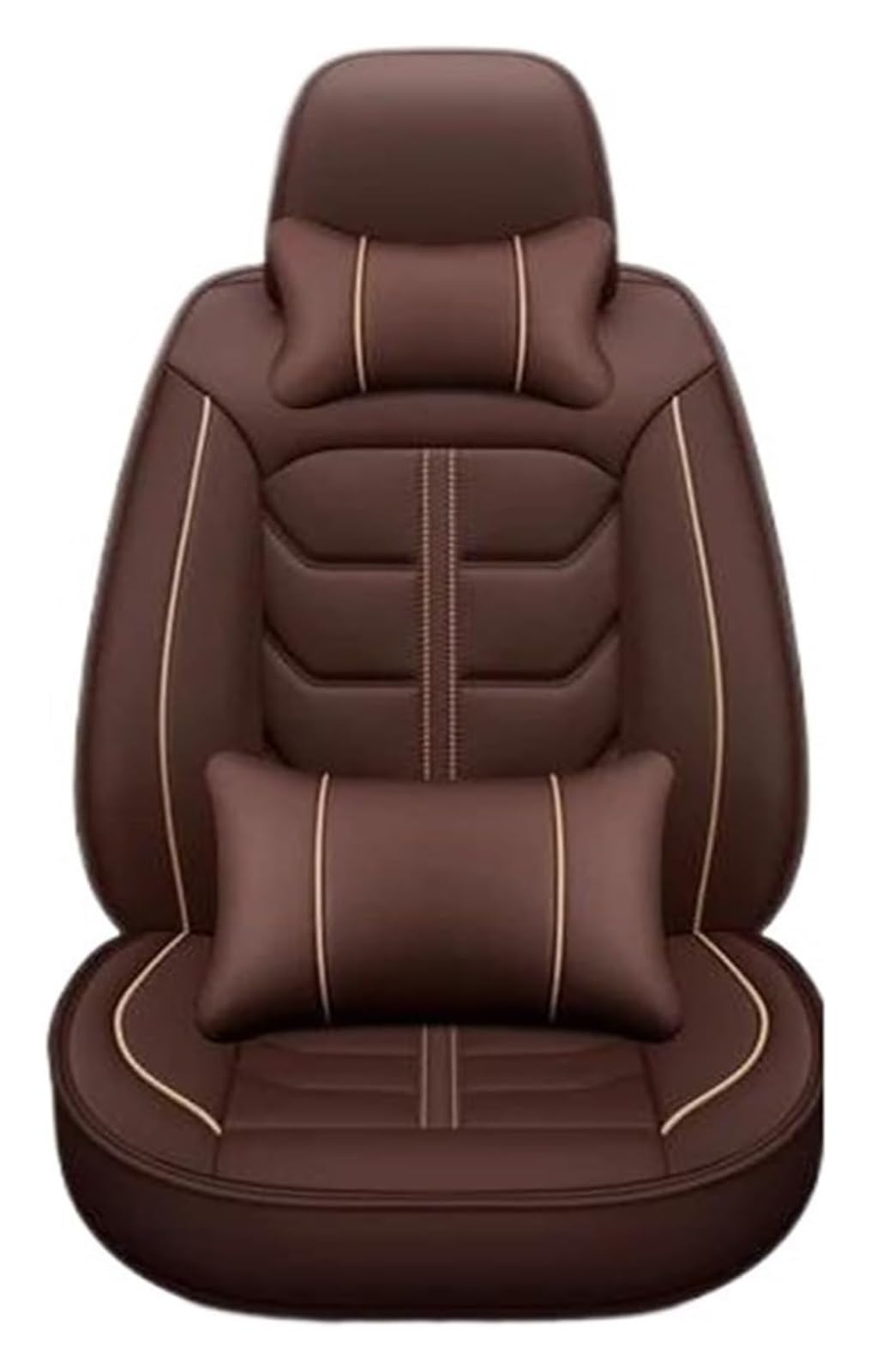 VKVZGPRARW Auto Sitzbezug Für A6L R8 Q3 Q5 Q7 S4 RS TT Für Quattro A7 A8 A3 A4 A5 Autositzbezug Autositzbezüge 5 Sitze Für Alle Medels(Coffee Pillow 1) von VKVZGPRARW