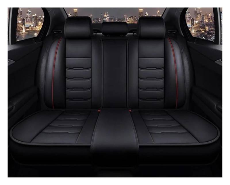 VKVZGPRARW Auto Sitzbezug Für Alle Modelle Für ES350 NX GS350 CT200h ES300h GS450h IS250 LS460 LS Autositzbezug Autositzbezüge(1pcs Black Red3) von VKVZGPRARW