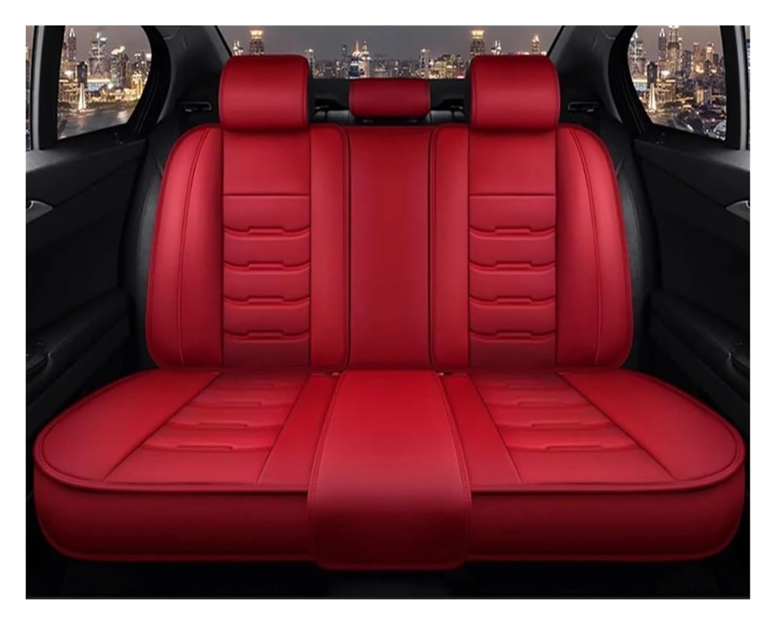 VKVZGPRARW Auto Sitzbezug Für Alle Modelle Für ES350 NX GS350 CT200h ES300h GS450h IS250 LS460 LS Autositzbezug Autositzbezüge(1pcs Red3) von VKVZGPRARW