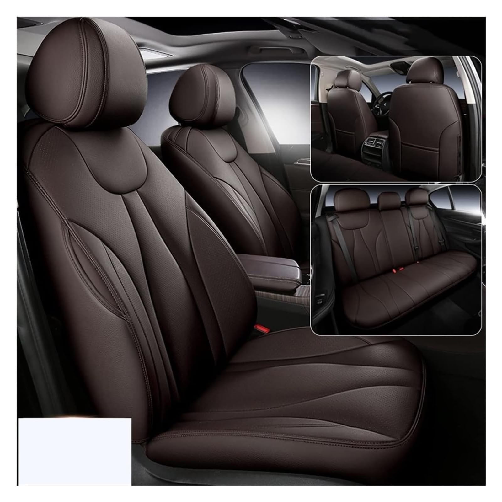VKVZGPRARW Auto Sitzbezug Für Astra K Für Zafira AH Für Vectra B Für Meriva B Autositz Set Sitzkissen Abdeckung Schutz Custom Auto Sitzbezug Set(Coffee) von VKVZGPRARW
