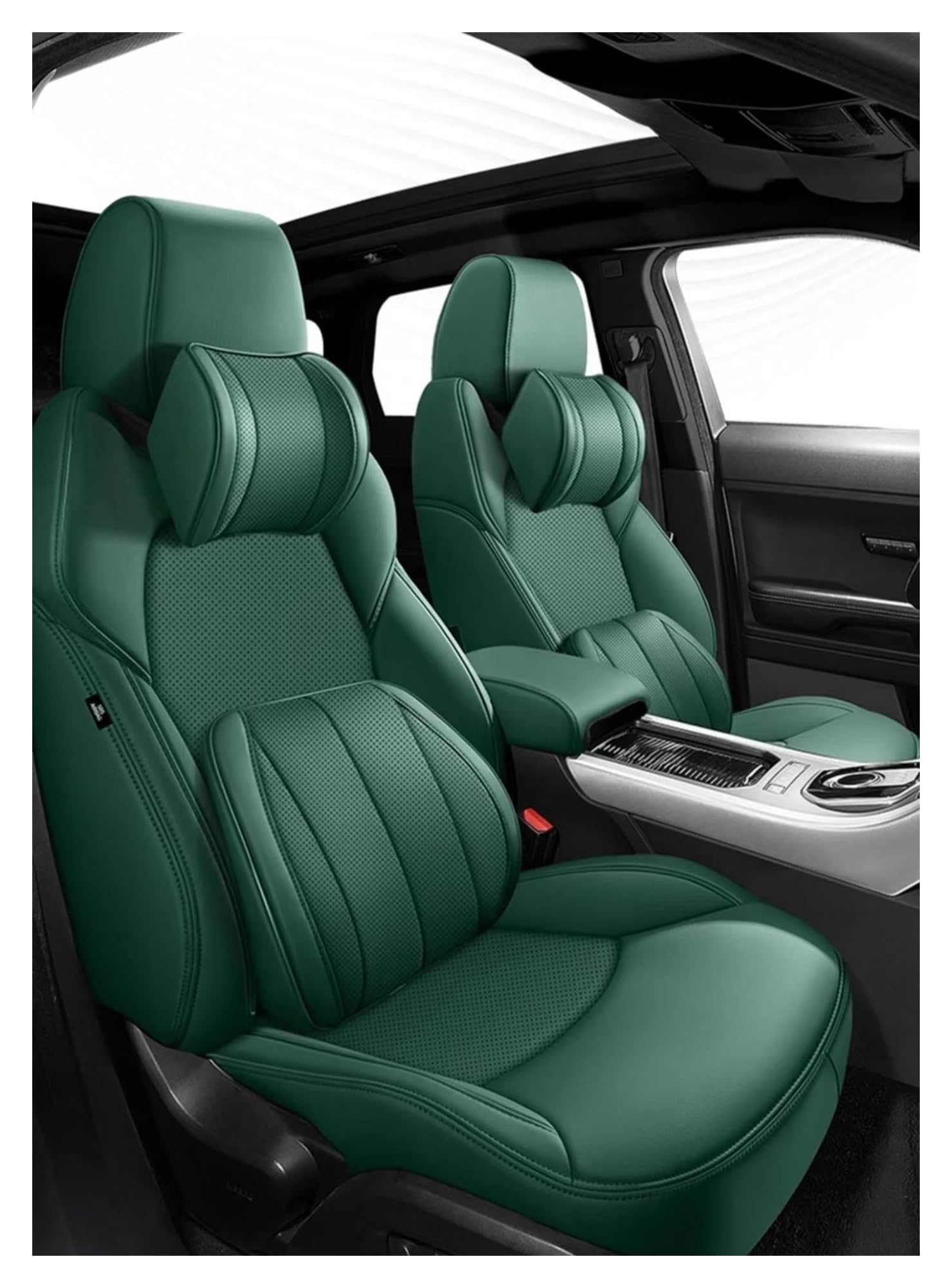 VKVZGPRARW Auto Sitzbezug Für B&MW 3 Serie Für E36 E46 E90 E91 Autozubehör Auto Innenraum Schutzkissen Autositzbezüge Autositzbezug(Green B) von VKVZGPRARW