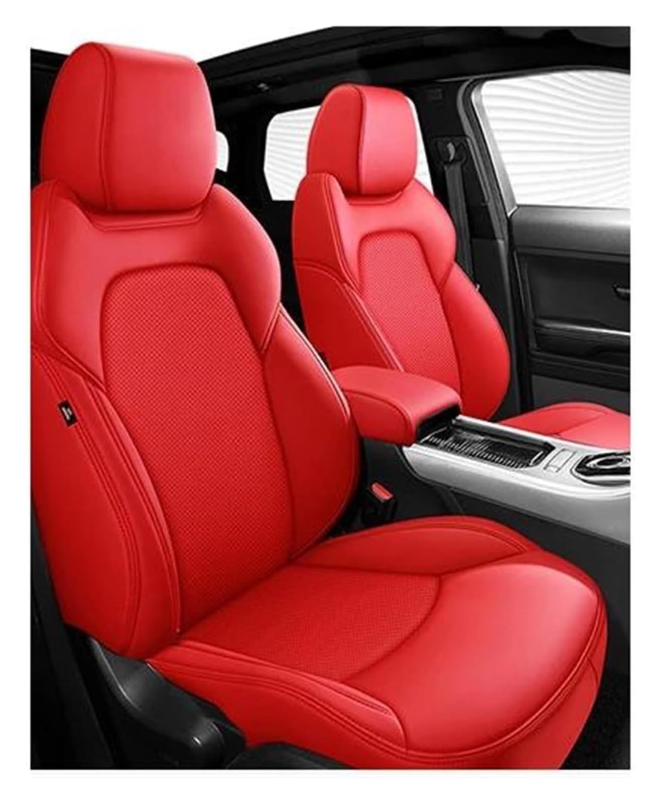 VKVZGPRARW Auto Sitzbezug Für B&MW 3 Serie Für E36 E46 E90 E91 Autozubehör Auto Innenraum Schutzkissen Autositzbezüge Autositzbezug(Red A) von VKVZGPRARW
