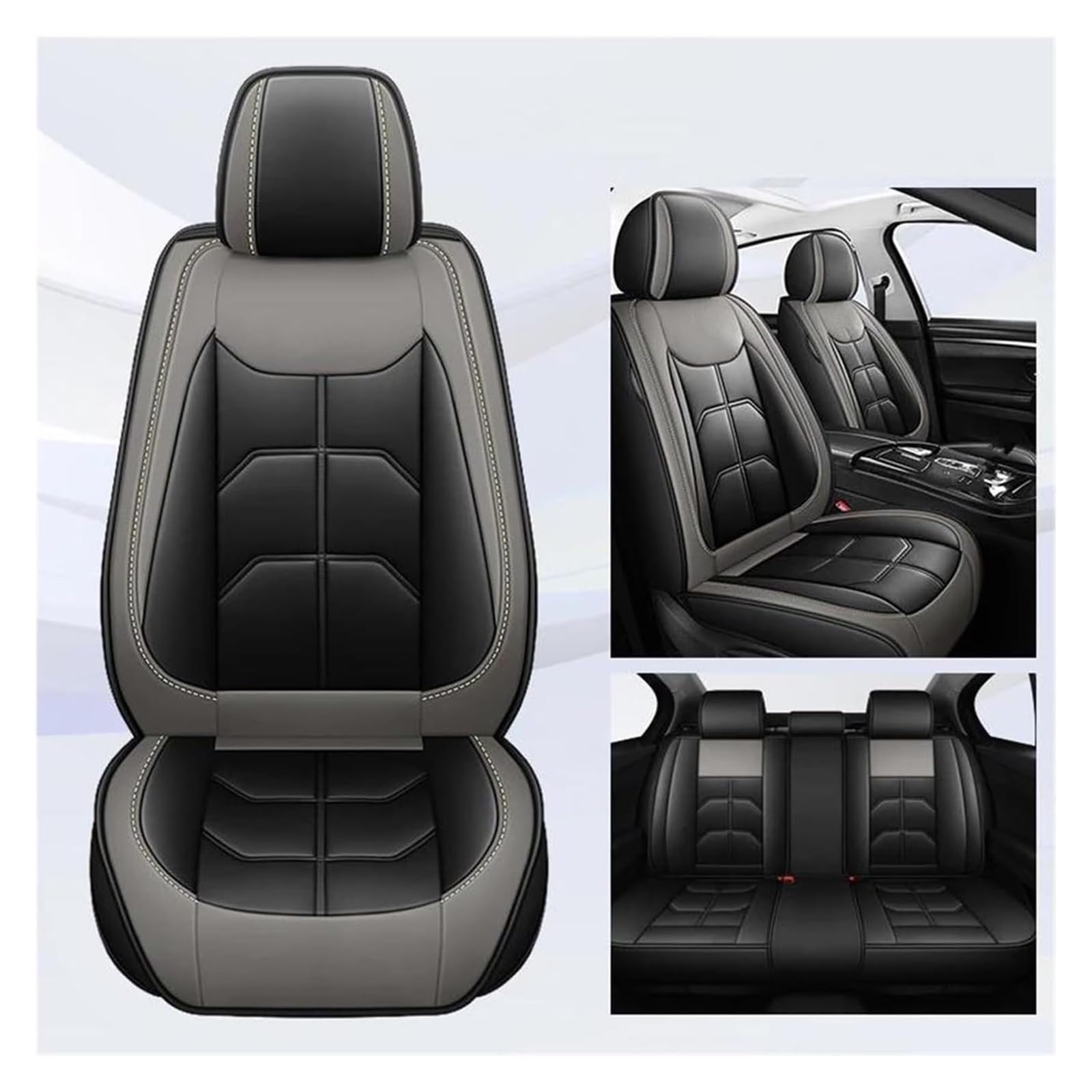 VKVZGPRARW Auto Sitzbezug Für B&MW E46 E90 3er E21 E30 E36 E91 E92 E93 F30 F31 F34 F35 G20 Autositzbezüge Komplettset Zubehör Innenausstattung(11) von VKVZGPRARW