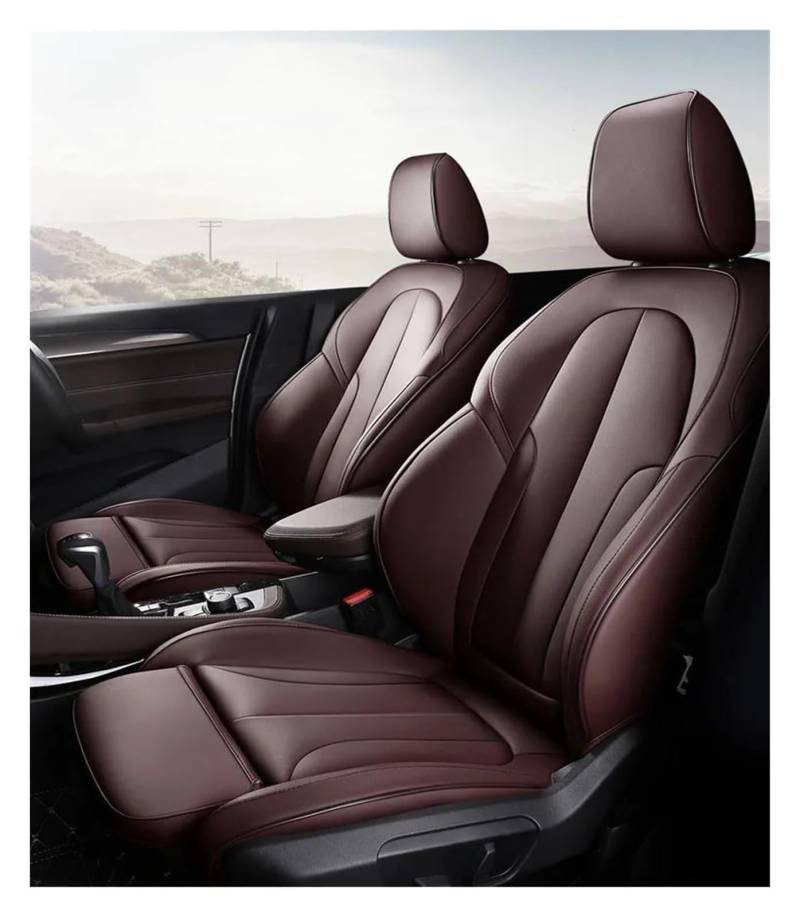 VKVZGPRARW Auto Sitzbezug Für B&MW Für 3er 316i 318i 320i 325i 323i E46 E92 F30 F80 F34 E90 Autositzschoner Autositzbezug Autositzbezüge(Braun) von VKVZGPRARW