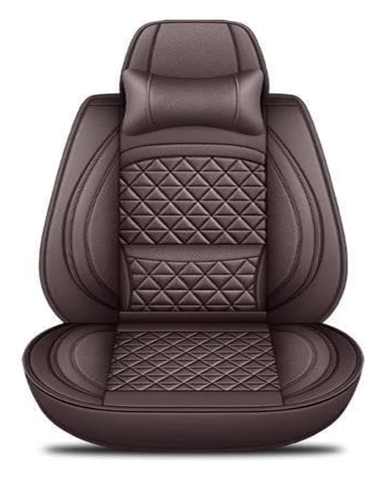VKVZGPRARW Auto Sitzbezug Für B&MW Für X5 E87 X1 X2 X3 X4 X6 X7 M3 M4 M5 Innen Autositzbezüge Kunstleder Luxus 3D Autositzbezug(Coffee B) von VKVZGPRARW