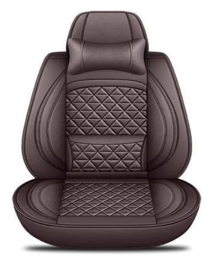 VKVZGPRARW Auto Sitzbezug Für B&MW Für X5 E87 X1 X2 X3 X4 X6 X7 M3 M4 M5 Innen Autositzbezüge Kunstleder Luxus 3D Autositzbezug(Coffee B) von VKVZGPRARW