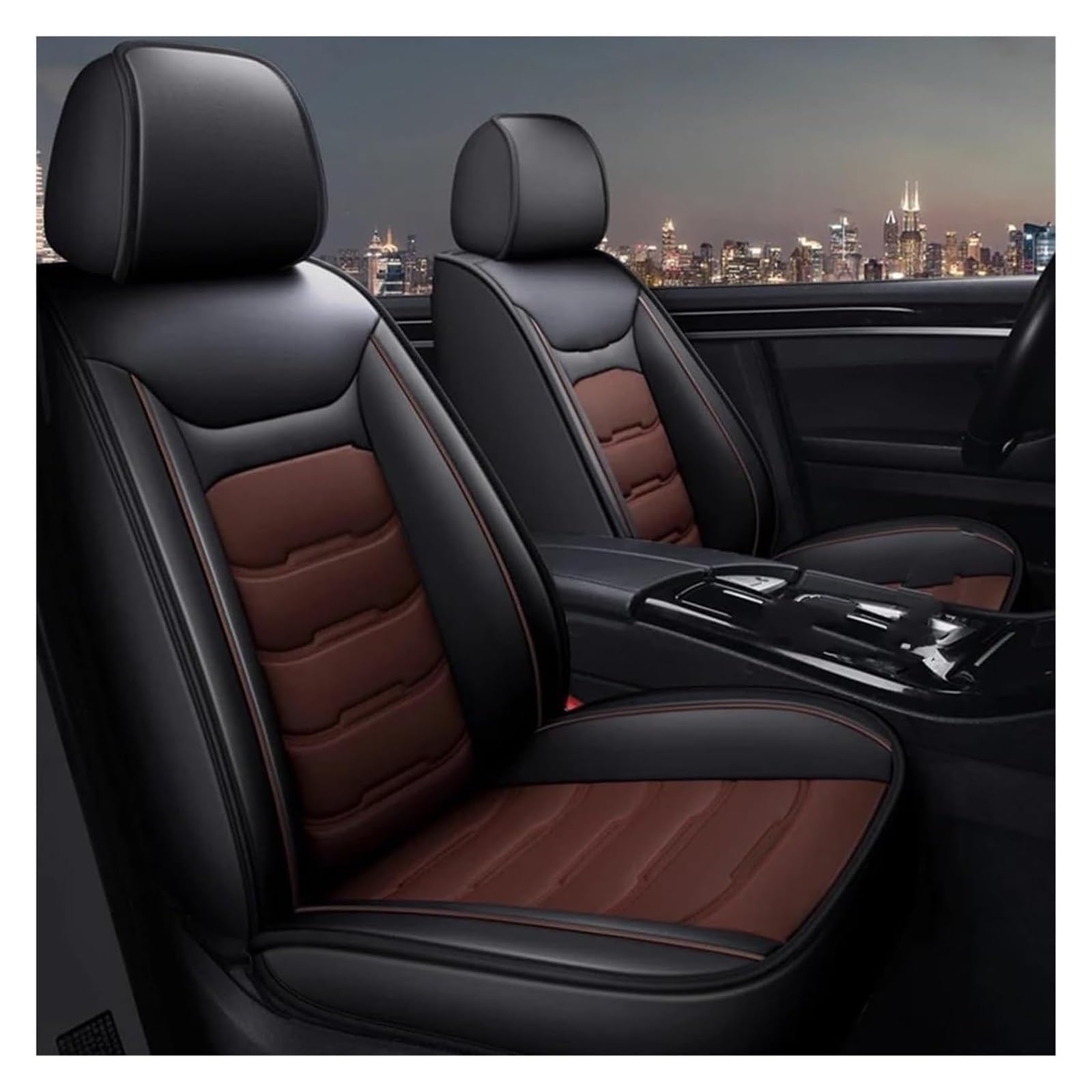 VKVZGPRARW Auto Sitzbezug Für B&MW X5 E70 E53 F15 F85 X6 X7 X2 X1 X4 F39 X3 E83 F25 X3 G01 F97 Autositzbezüge 5 Sitze Autoinnenausstattung(5) von VKVZGPRARW