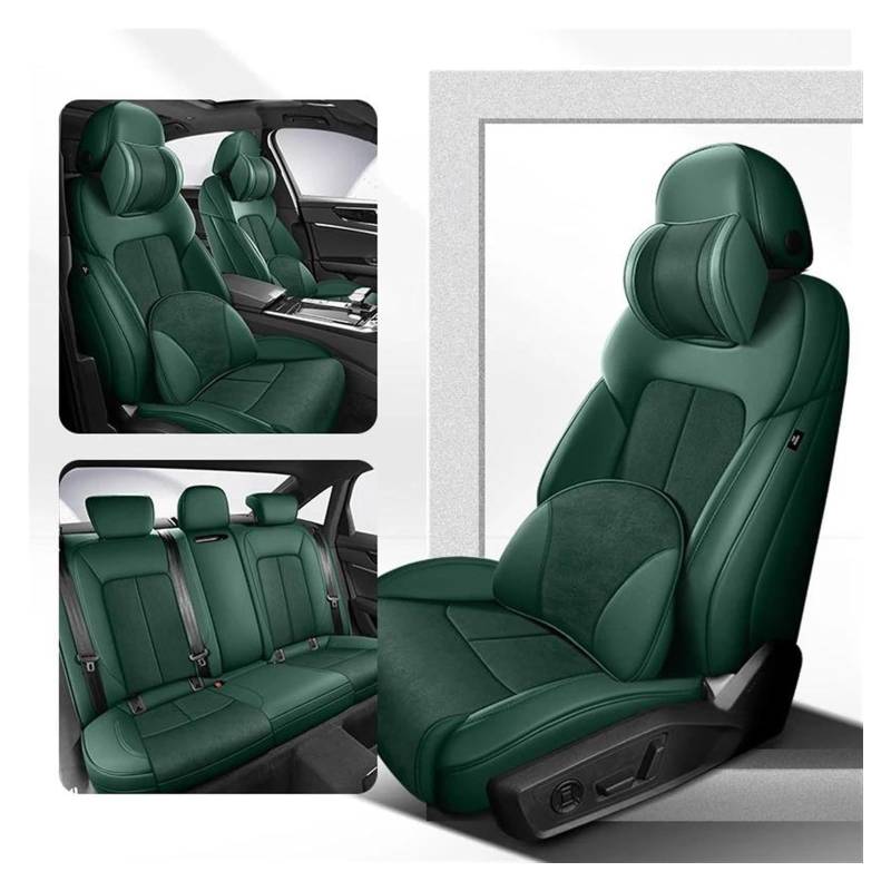 VKVZGPRARW Auto Sitzbezug Für CRV Für City Für Civic 360 ° Surround Passend Für Auto-Innenräume Fahrzeuge Autositzbezüge Custom(Green A) von VKVZGPRARW