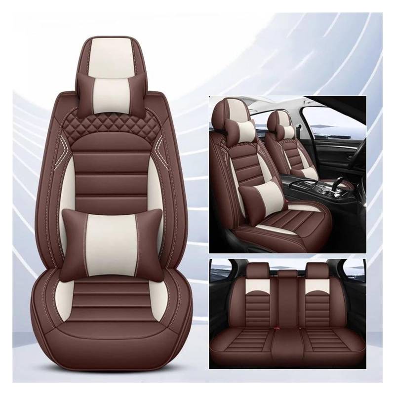 VKVZGPRARW Auto Sitzbezug Für Cruze Für Captiva Für TRAX Für Blazer Für Cavalier Autositzbezüge Set Mit 5 Sitzen Autositzbezug(Brown A) von VKVZGPRARW