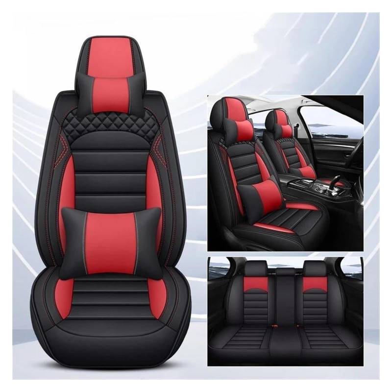 VKVZGPRARW Auto Sitzbezug Für Cruze Für Captiva Für TRAX Für Blazer Für Cavalier Autositzbezüge Set Mit 5 Sitzen Autositzbezug(Red A) von VKVZGPRARW