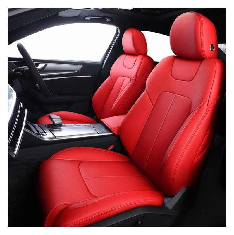 VKVZGPRARW Auto Sitzbezug Für Dodge Für Journey Für Caliber Für Avenger Für Challenger Für Charger Auto Sitzbezug Set Sitzkissen Abdeckung Schutz(rot,Standard Edition) von VKVZGPRARW