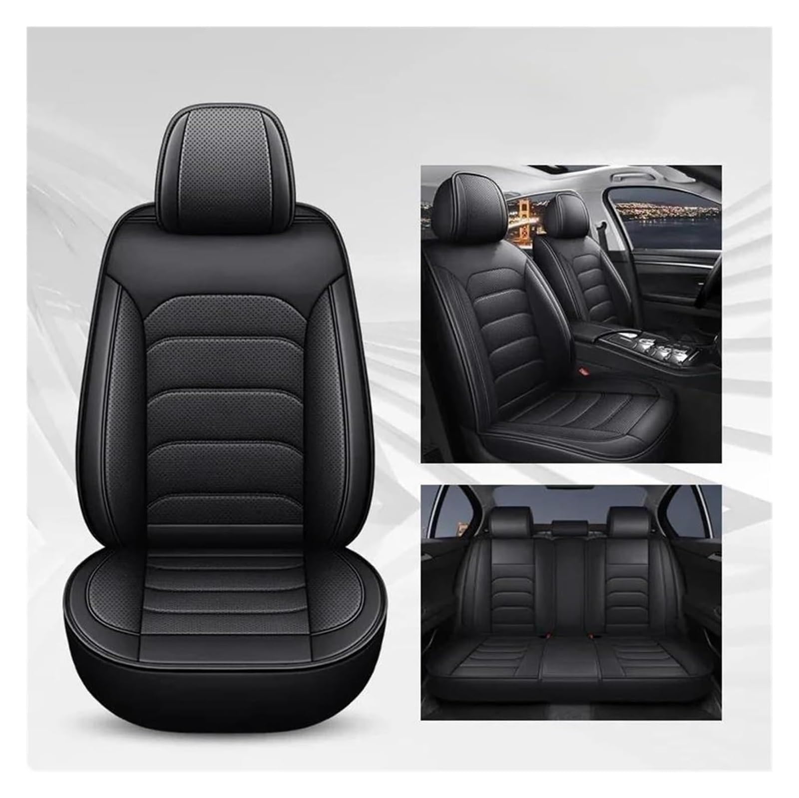VKVZGPRARW Auto Sitzbezug Für F&ord Für Fiesta Für Fusion Für Mondeo Für Taurus Für Mustang Für Territory Für Kuga Für Expedition Für F-150 Autositzbezüge(2) von VKVZGPRARW