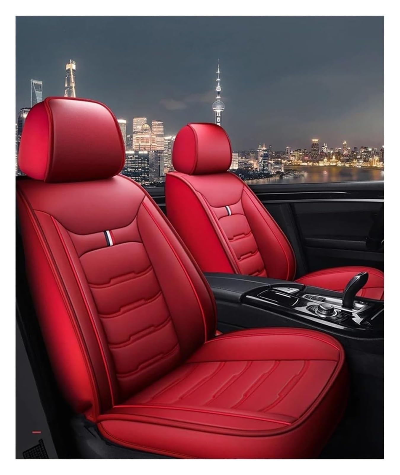 VKVZGPRARW Auto Sitzbezug Für Fiesta Für Fusion Für Mondeo Für Taurus Autositzbezüge Autositzbezug Autositzbezüge Universal Style(rot) von VKVZGPRARW