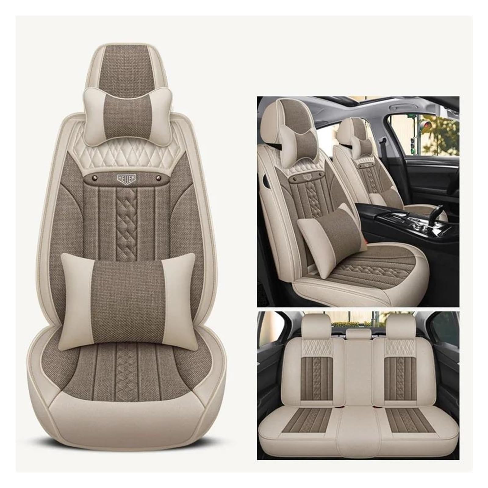 VKVZGPRARW Auto Sitzbezug Für Fluence Für M&EGANE 3 4 Für T&iguan Für ID4 Für T&OUAREG Für Dodge Für Journey Leder Autositzbezüge Vollen Satz(Color 11) von VKVZGPRARW
