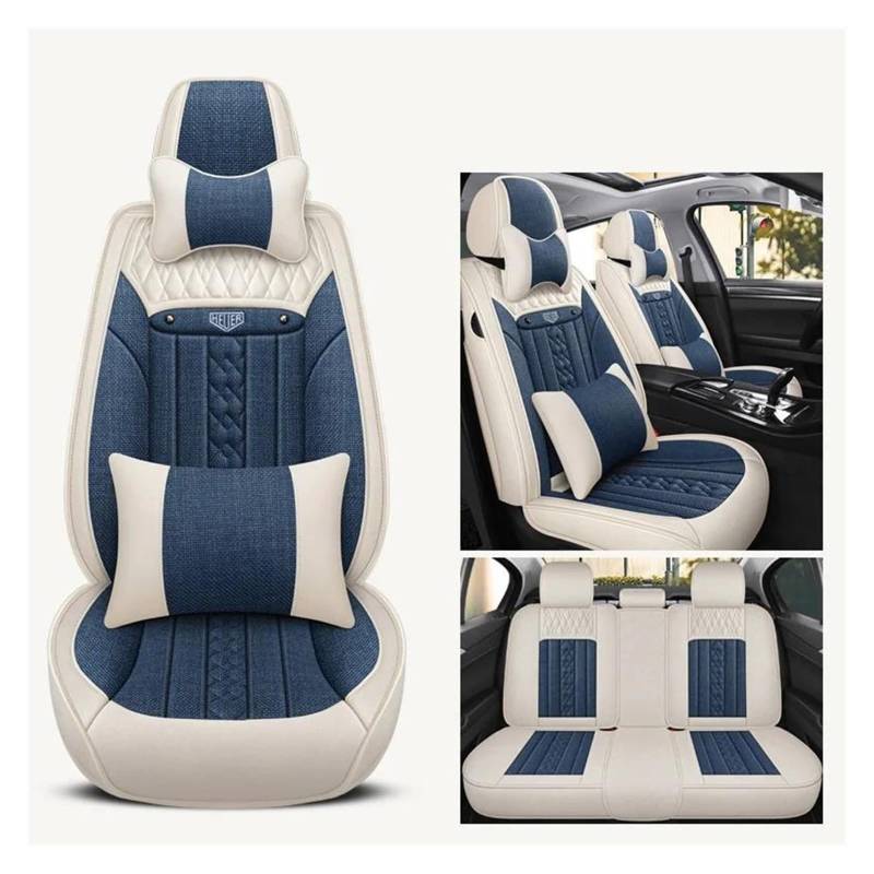 VKVZGPRARW Auto Sitzbezug Für Fluence Für M&EGANE 3 4 Für T&iguan Für ID4 Für T&OUAREG Für Dodge Für Journey Leder Autositzbezüge Vollen Satz(Color 7) von VKVZGPRARW